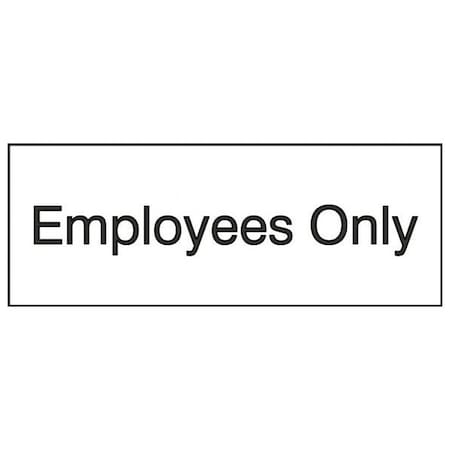 Accuform 8 in W x 3 in H, Engraved Plastic PSG806WT